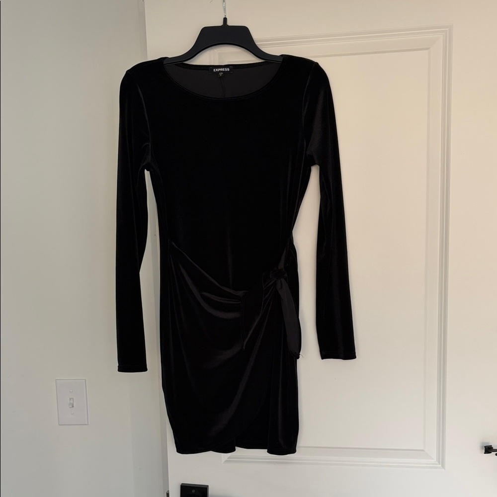 Express Black Long Sleeve Dress